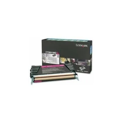 Toner ORIGINALE LEXMARK C736 X736 X738 C736H1MG MAGENTA 10K