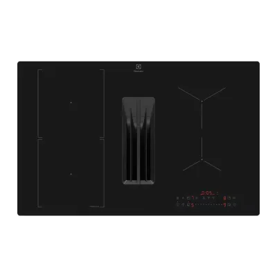 PRONTA CONSEGNA - Electrolux | Piano cottura a induzione con cappa integrata KCC83410CT finitura nero opaco da 80 cm