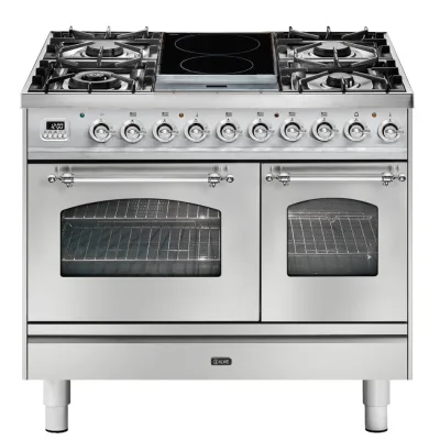 Ilve Cucina PD10N da incasso Nostalgie PD10IDNE3 doppio forno e piano cottura 4 fuochi e 2 zone induzione con dual da 100 cm - IN PROMOZIONE FINO AL 6/07