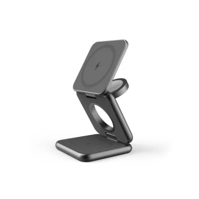CELLY MAGSAFE FOLDABLE CHARGE 3IN1 15W GR MAGFOLD3IN1GR