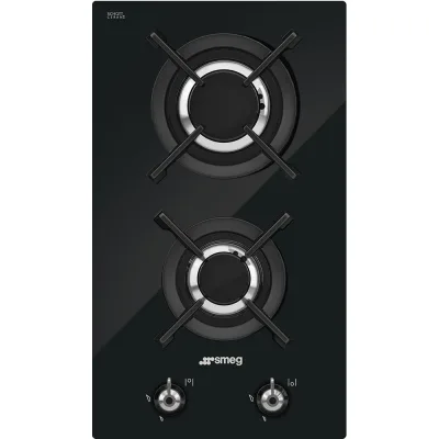 Smeg S Piano cottura a gas PV332CN in vetroceramica nero da 30 cm - IN PROMOZIONE FINO AL 6/07