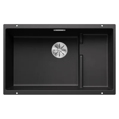 Blanco Lavello a una vasca su due piani SUBLINE 700-U Level Total Black 2523538 finitura antracite da 73x46 cm - Sottotop