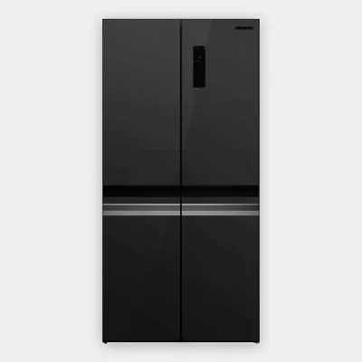 Cromberg Frigorifero Multidoor 4 porte a libera installazione HRH 4P 73 GB finitura vetro nero da 91 cm