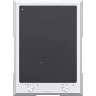 Barazza Piano cottura domino a induzione THALAS FREESTANDING 1PTFID finitura vetroceramica nero con cornice inox da 40 cm