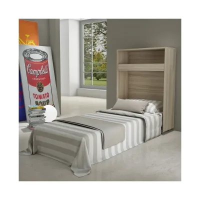 Maconi Letto singolo a scomparsa Night n' Day 491 in legno da 85 cm