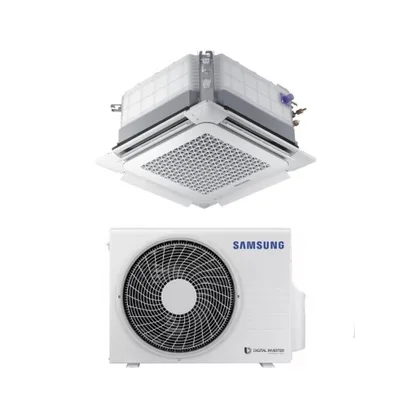 Climatizzatore Condizionatore Samsung A Cassetta 4 Vie Mini Windfree 12000 Btu AC035RNNDKG Con Pannello e Comando a Filo