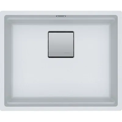 Franke: Lavello una vasca Vasche Kubus 2 Sottotop KNG 110-52 125.0529.604 finitura fragranite bianco da 52x42 cm