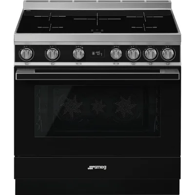 Smeg S Cucina CPF9IPBL con forno pirolitico termoventilato e piano cottura induzione finitura nero da 90x60 cm - IN PROMOZIONE FINO AL 6/07