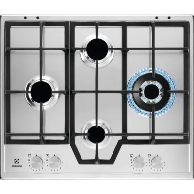 Electrolux | Piano cottura a gas Slim Profile KGS64562SX finitura inox da 60 cm