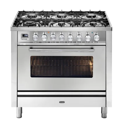 Ilve Cucina P09W Professional Plus P096DWE3 piano cottura 6 fuochi con dual da 90 cm - IN PROMOZIONE FINO AL 6/07