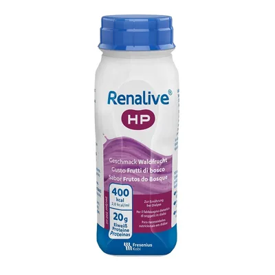 Renalive hp gusto frutti di bosco 4 flaconi da 200 ml senza glutine
