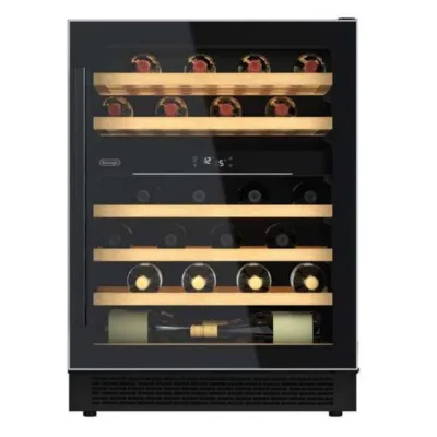 De Longhi Cantinetta vino a doppia zona da incasso CA6DZ6G finitura nero da 60 cm