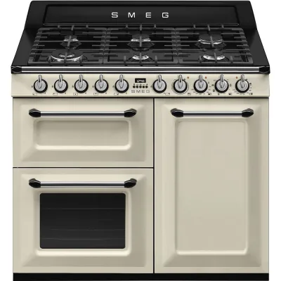 Smeg S Cucina TR103P con tre forni e piano cottura gas finitura panna da 100x60 cm - IN PROMOZIONE FINO AL 6/07