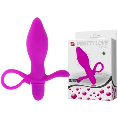 Plug Anale vibrante Taylor viola stimolatore ano prostata 10 funzioni silicone