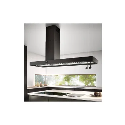 Airforce Cappa a isola aspirante no drop VIS BOXY ISLAND R IX/A/180 CCVISI180003 finitura acciaio inox da 180 cm