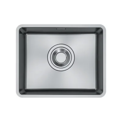 Franke Lavello una vasca Maris Quiet Sottotop MQX 110-50 122.0694.477 finitura inox satinato da 54x44 cm