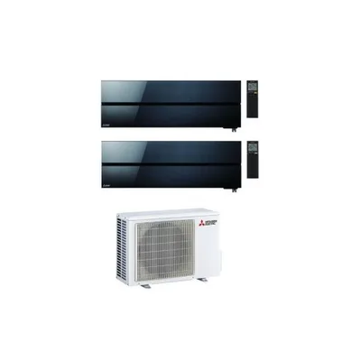 Climatizzatore Mitsubishi Electric Dual Split Kirigamine Style Onyx Black 9000+9000 Btu con MXZ-2F53VF R-32 Wi-Fi Integrato