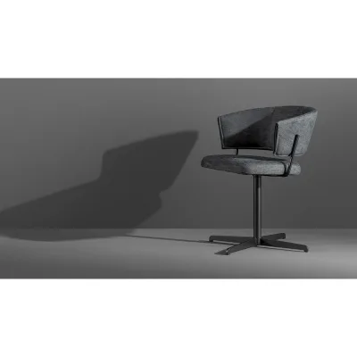 Bonaldo Sedia da ufficio Bahia Office con base girevole in metallo e seduta a scelta
