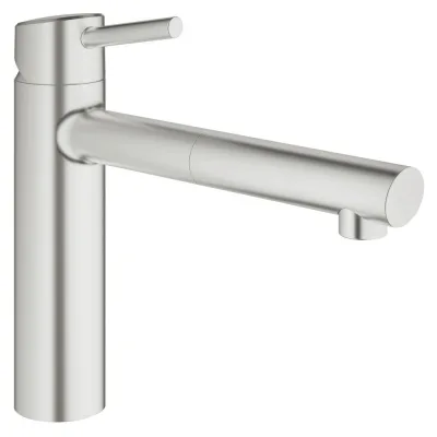 Grohe Miscelatore monocomando Concetto 31129DC1 finitura super steeel