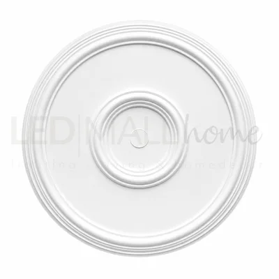Rosone a soffitto per lampadario in polistirolo diametro 40 cm