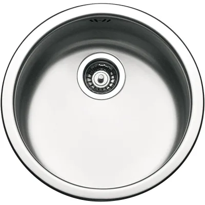 PRONTA CONSEGNA - Smeg Lavello circolare ad una vasca VFU43SFR finitura acciaio inox da diametro 43,5 cm