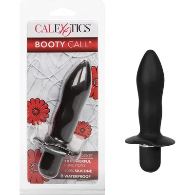 Plug vibrante nero Booty Call Booty Rocket Anale Silicone 10 Funzioni