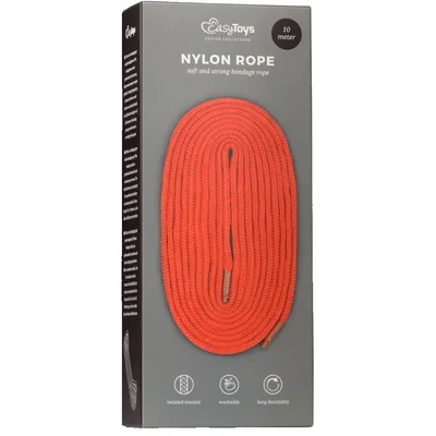 Corda Bondage Easytoys nylon 10 m ideale per legature rossa BDSM