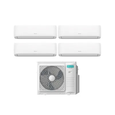 Climatizzatore Condizionatore HISENSE Quadri Split serie HI-COMFORT Inverter da 9000+9000+9000+9000 con 5AMW105U4RQC R-32 WI-FI INTEGRATO 9+9+9+9 A++/A+
