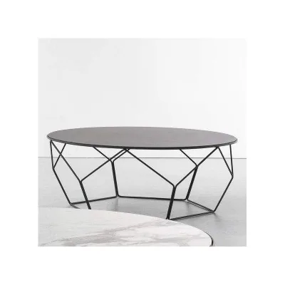 Bonaldo Tavolino Arbor con struttura in metallo e piano a scelta da Ø97 cm e h. 37 cm