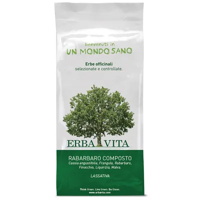 Erba Vita Rabarbaro Composto Tisana Integratore Transito Intestinale 100 G