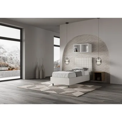 Ityhome Letto singolo Sunny in similpelle da 100 cm