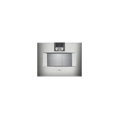PRONTA CONSEGNA - Gaggenau Forno combinato a vapore con comandi in alto e cerniere a destra da incasso BS450111 finitura inox da 60 cm