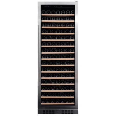 Dunavox Cantina vino a incasso o a libera installazione Grande-194 DX-194.490SSK finitura acciaio inox da 65.5 cm
