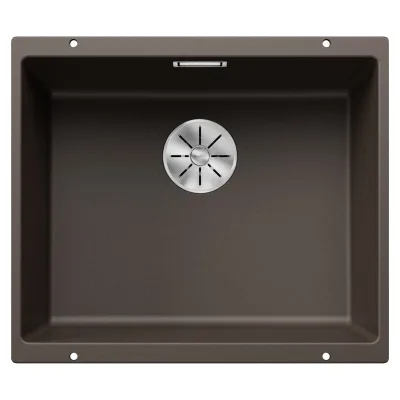 Blanco Lavello a una vasca SUBLINE 500-U Satin Gold 3523441 finitura caffè da 53x46 cm - Sottotop