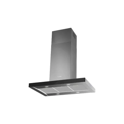 PRONTA CONSEGNA - Faber Cappa a isola STILO GLASS SMART ISOLA A90 325.0618.802 finitura acciaio inox e vetro nero da 90 cm