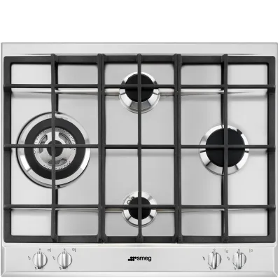 PRONTA CONSEGNA - Smeg Piano cottura a gas P261XGH finitura inox da 60 cm