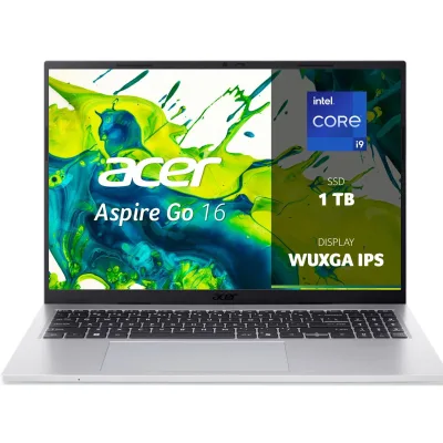 ACER ASPIRE GO 16 16" WUXGA i9-13900H RAM 16GB-SSD 1TB NVMe-IRIS Xe GRAPHICS-WI-FI 6-WIN 11 HOME ARGENTO (NX.JS9ET.005)