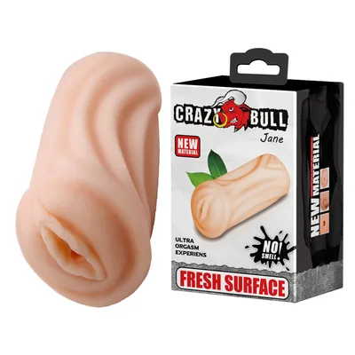 Masturbatore Uomo Crazy Bull Jane TPR Realistico Morbido e Compatto
