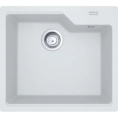 Franke: Lavello una vasca Vasche Sopratop Urban UBG 610-50 114.0686.796 finitura fragranite bianco da 56x50 cm