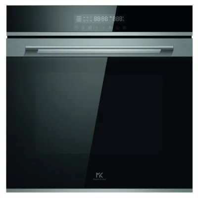 Master Kitchen Forno multifunzione combinato a vapore MKO 1309 ED CS BK finitura vetro nero da 60 cm