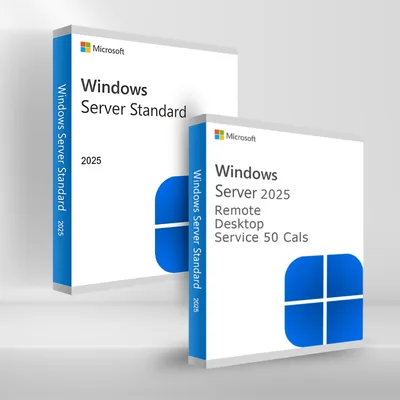 Windows Server Standard 2025 + Windows Server 2025 RDS (50 User CAL)