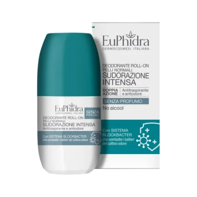 EUPHIDRA DEO ROLL-ON SENZA PROFUMO 2 PEZZI DA 50 ML