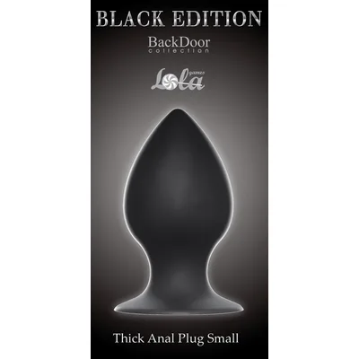 Plug anale Lola Toys Thick Anal Plug Small 7,8 cm Ø 4 cm silicone nero