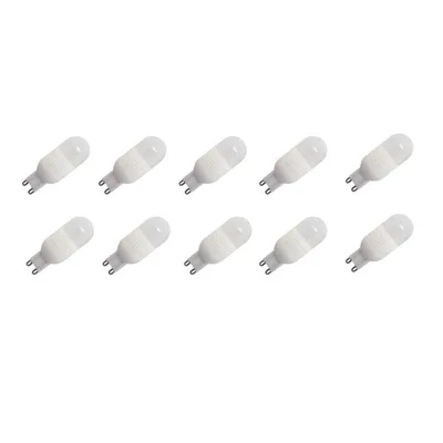 kit 10 lampade led g9 3w 6000k bianco freddo
