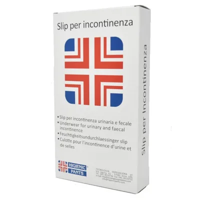 Mutandina per incontinenza con bottoni standard colore bianco misura 2