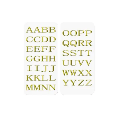 CELLY 3D STICKERS LETTERS GOLD STICKERLETTER01