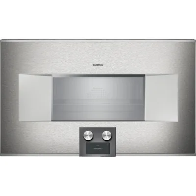 Gaggenau Forno combinato a vapore con cerniere a sinistra da incasso BS485112 finitura inox da 76 cm