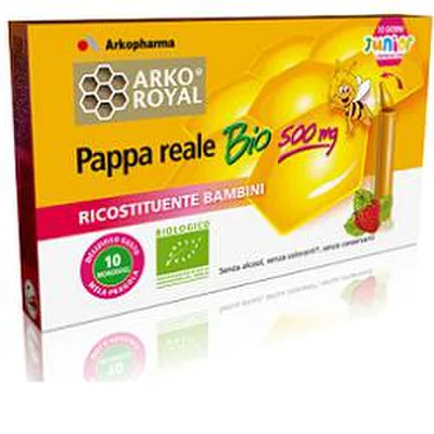 Arkoroyal Pappa Reale Bio 500 mg Integratore Ricostituente Bambini 10 Monodose