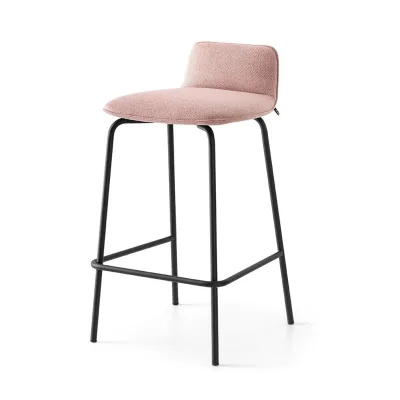 Connubia Sgabello Riley Soft CB2110-A MTO con struttura in metallo e seduta a scelta da h. 80 cm - IN PROMOZIONE FINO ALL' 11/07