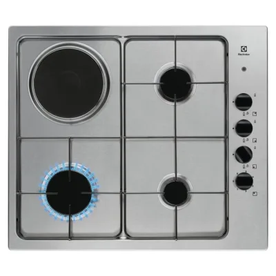 Electrolux | Piano cottura misto elettrico e gas EGL62821OX finitura inox da 55 cm